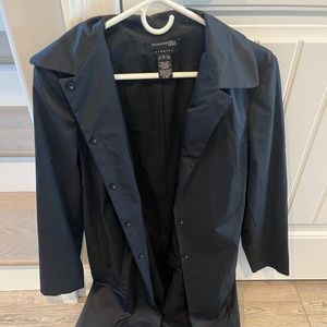 Vintage Kenneth Cole New York Stretch Women's Raincoat Black Size 8
